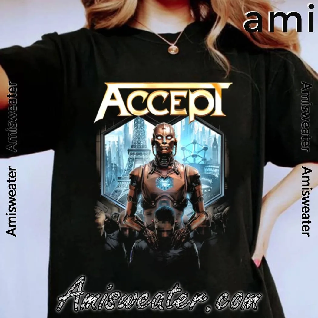 

Футболка Accept Tour Dates Band 2025 --- Высококачественная роскошь для мужчин и женщин, топ Y2k