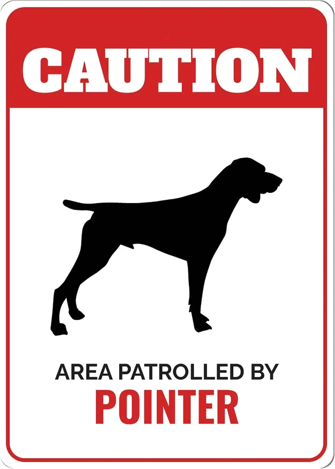 Pointer Dog Sign Caution Dog Sign Pointer Dog Lover Dog Breed Signs Pointer Dog Gift English Pointer Gate Dog Sign - Dog Metal S