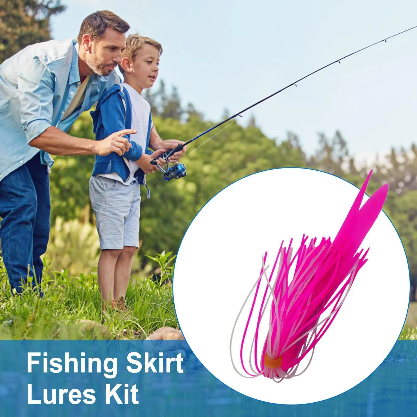 الرقص الصيد السحر 10-حزمة سيليكون سبينر الطعم التنانير الأسماك اكسسوارات لمياه البحر باس أصدقاء الأسرة الصغيرة في الهواء الطلق