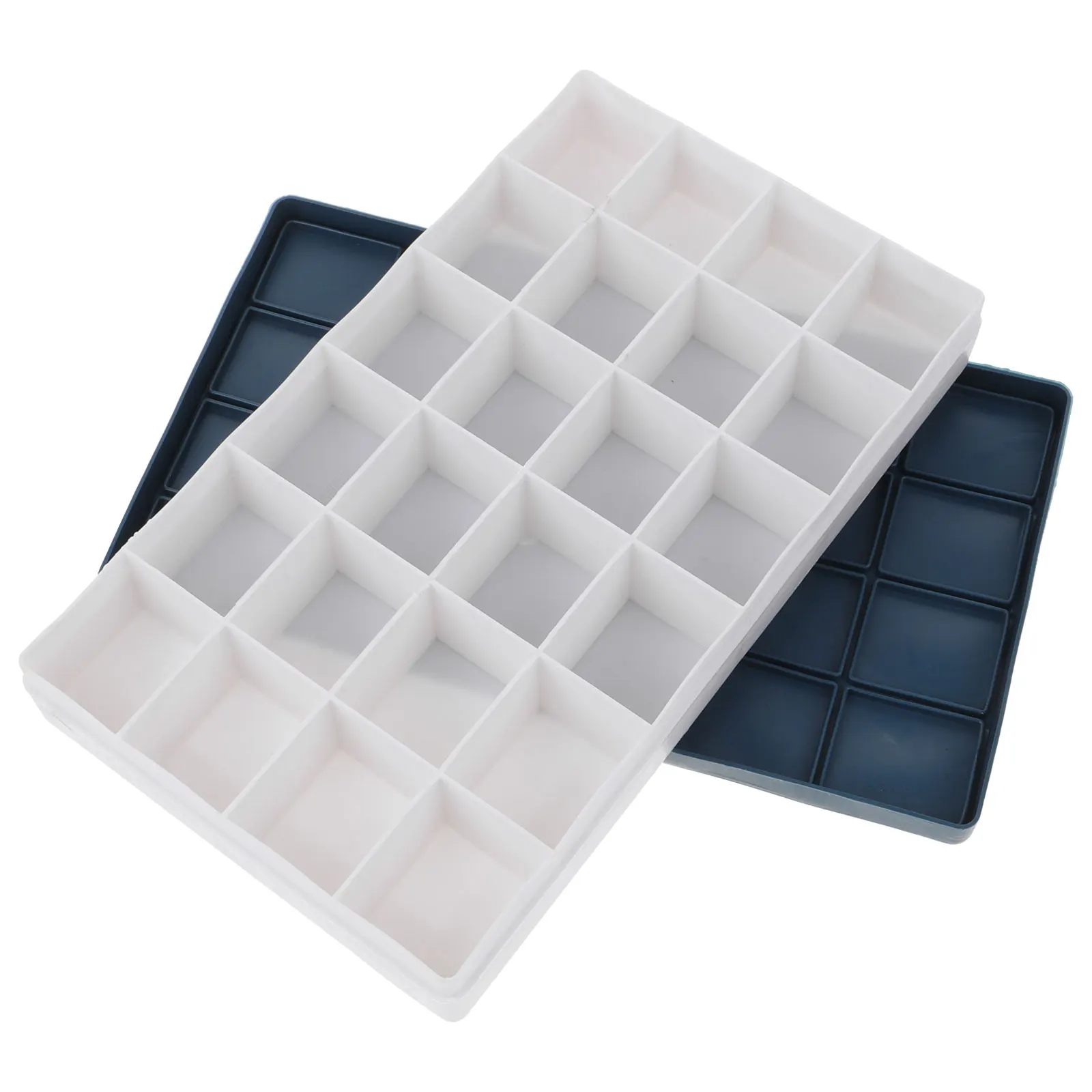 

24 Holes Watercolor Paint Box Moisturizing Sealed Empty Plates Portable Plastic Case for Students Art Supplies