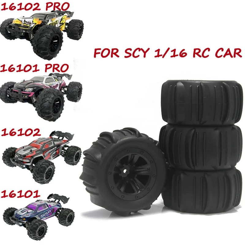 

85mm 12mm Hex Monster Truck Rubber Wheel Tyre Off-road Paddle Tire for Wltoys144001 144010 HBX 16889 16890 SCY16101 16102 Pro