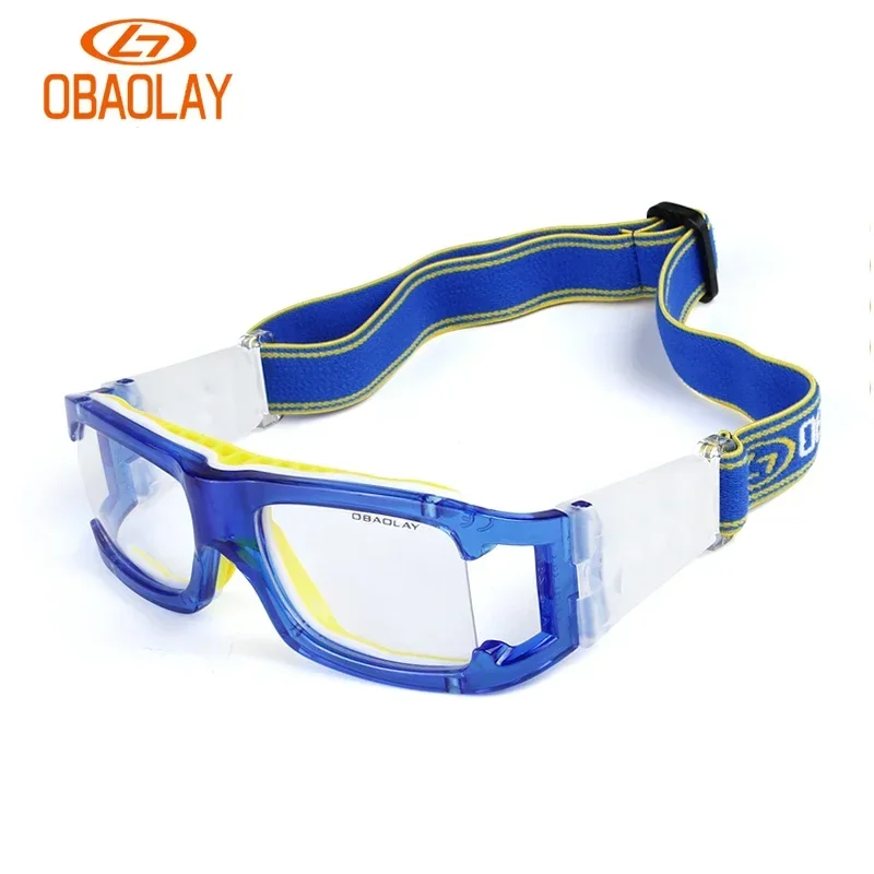 OBAOLAY Durable Sports Glasses Prescription Basketball Glasses Full Frame Basketball Glasses Professional Basketball Eyewear