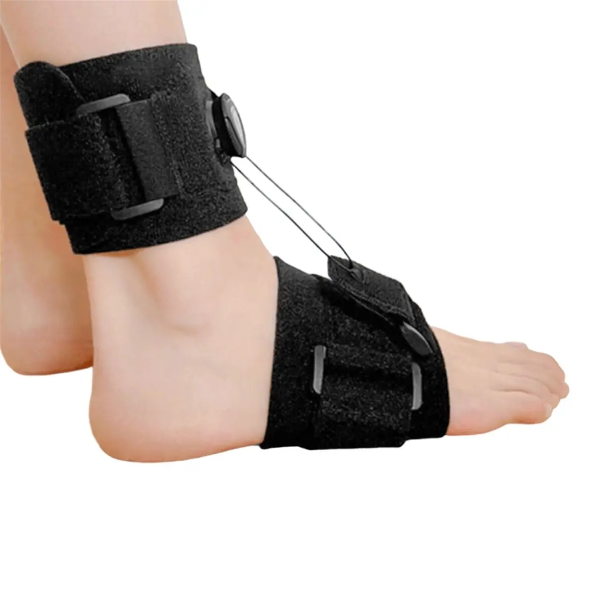 AT33 AFO Drop Foot Brace with Reel-Adjust Dorsiflexion Drop Foot Support Lifting Up Foot Drop Brace for Walking with Shoes