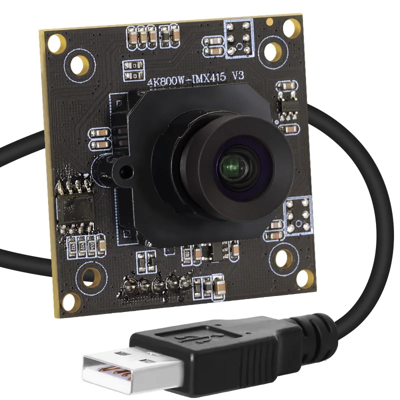 

8-мегапиксельная камера imx415 с объективом 38 мм, 5 мм, 60 градусов без искажений, USB, без драйверов, 30 кадров/с, 4K, 8 мегапикселей, Full HD, модуль камеры