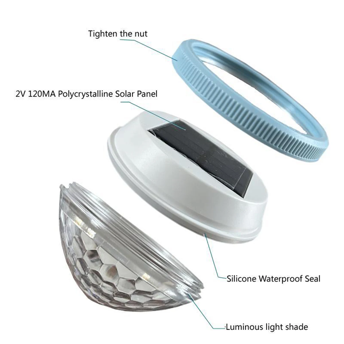 Solar schwimmende Pool Licht schwimmt Lampen für im Freien wiederaufladbare LED-Lampe angetrieben Beleuchtung Weihnachtsdekoration Dekorationen Zuhause