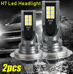 Kit de bombillas Led H7 para faros delanteros de coche, bombillas antiniebla de haz Alto y Bajo, 110w, 30000lm, luces blancas superbrillantes de 6000k, 1/2 piezas