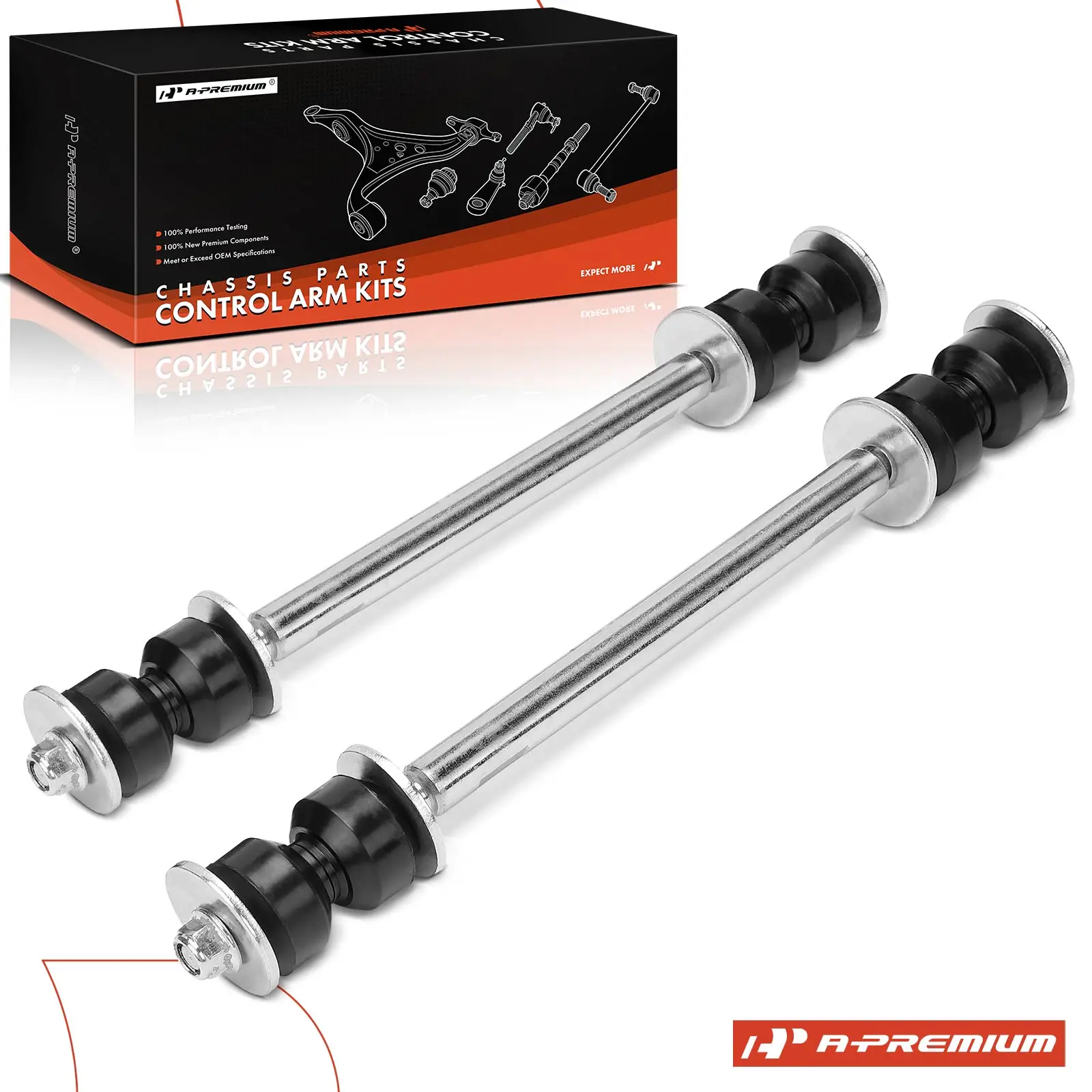 A-Premium 2x Front or Rear Sway Bar Link Kit for Ford Taurus 1986-2007 Lincoln Continental 1984-1994 AMC Eagle 1980-1988