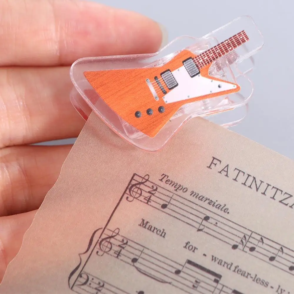 Plastic Music Clip Music Score Fixed Musical Notation Paper Letter Clip Colorful Mini Mini Music Folder