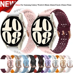 20mm Lace Band For Samsung Galaxy watch 7 6 5 4 40mm 44mm 5 pro 45mm/6 classic 43mm 47mm/Galaxy watch FE/Active 2 Strap Bracelet