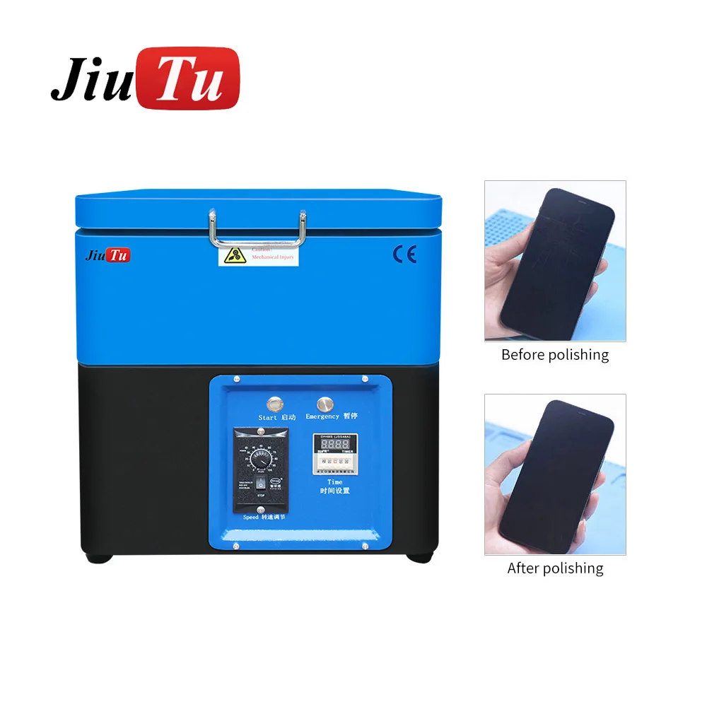 Mobile Phone Screen Scratches Polishing Machine for iPhone iWatch Samsung LCD Screen Refurbish Grinding Scratch Removal