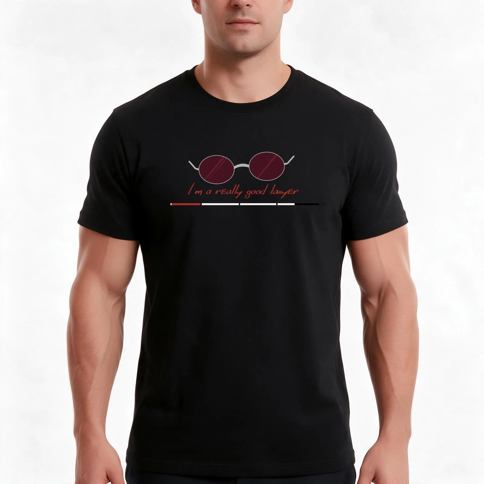 I'm A Really Good Lawyer Matt Murdock T-Shirt, Summer Casual Cotton Tee, Oversized Streetwear Tops, Vintage Graphic Print