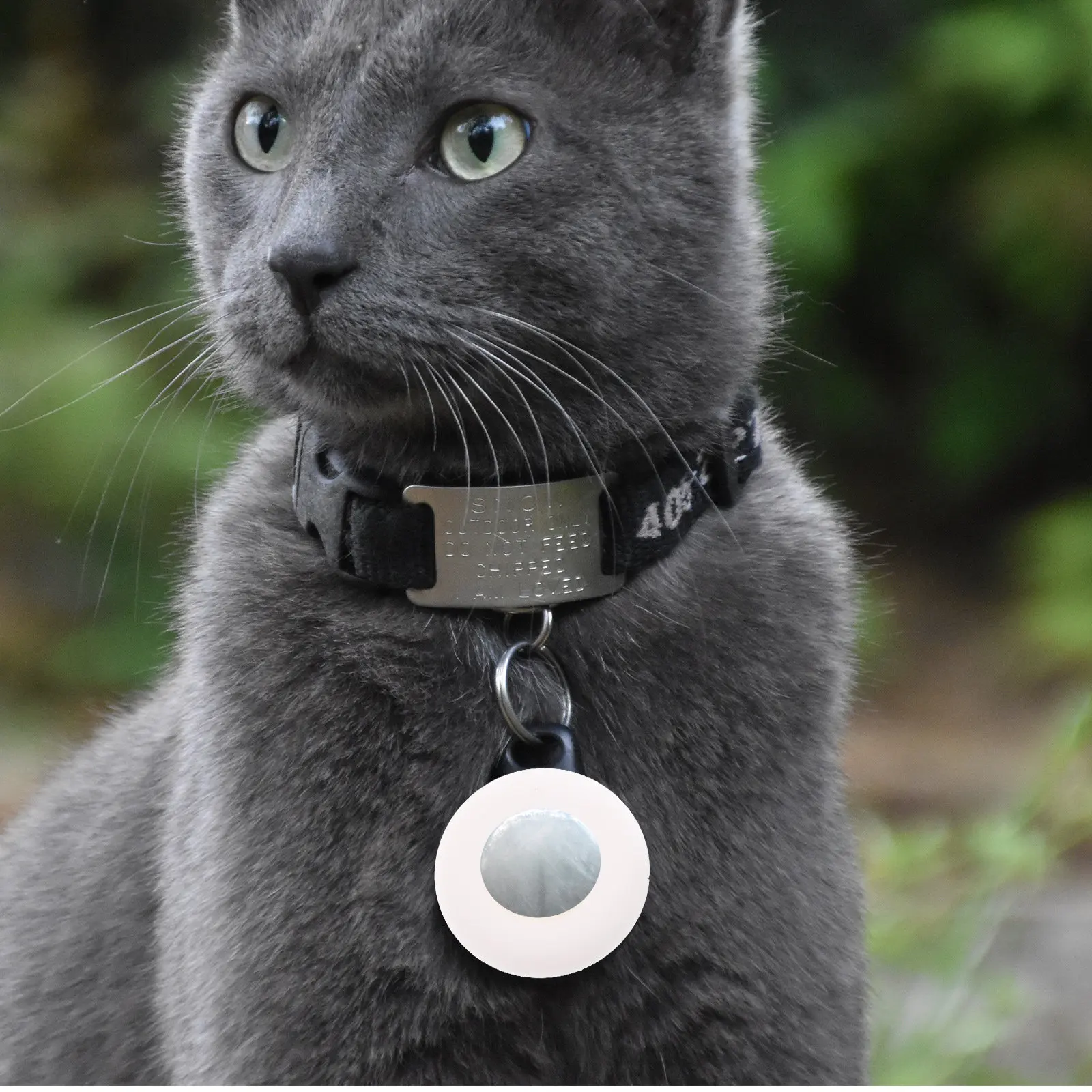 2Pcs Flexible Silicone Protector Case Fits Tracer Devices Perfectly Anti-Loss Pet Collar Holder Backpack Purse Keyring