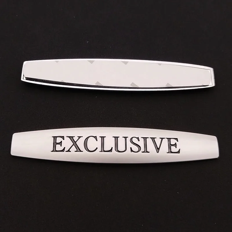 3D Metal EXCLUSIVE Styling Logo Emblem Badge Car Fender Sticker For Mercedes Benz C180 W205 W213 AMG Auto Decorative Accessories