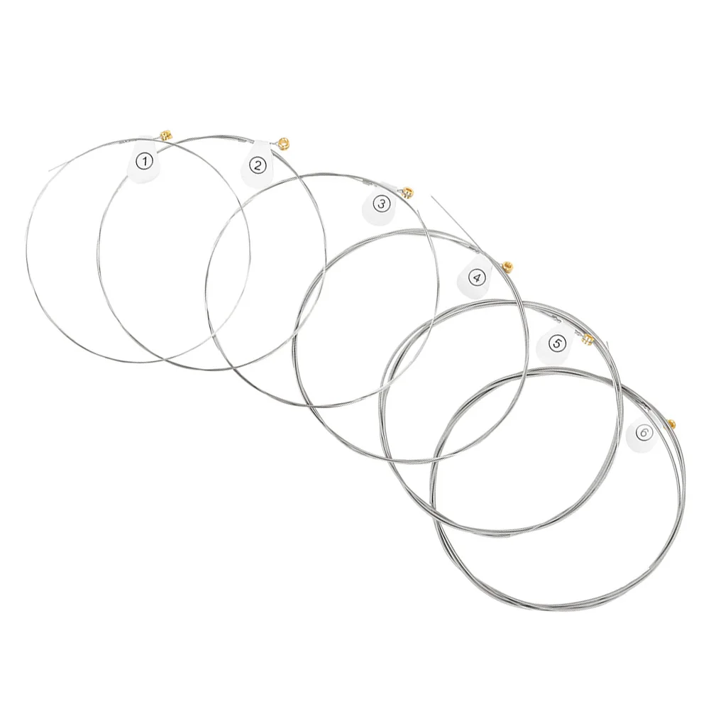 

High Carbon Steel Core Coated Strings Guitar Folk Supply Replace Anti-rust Coating
