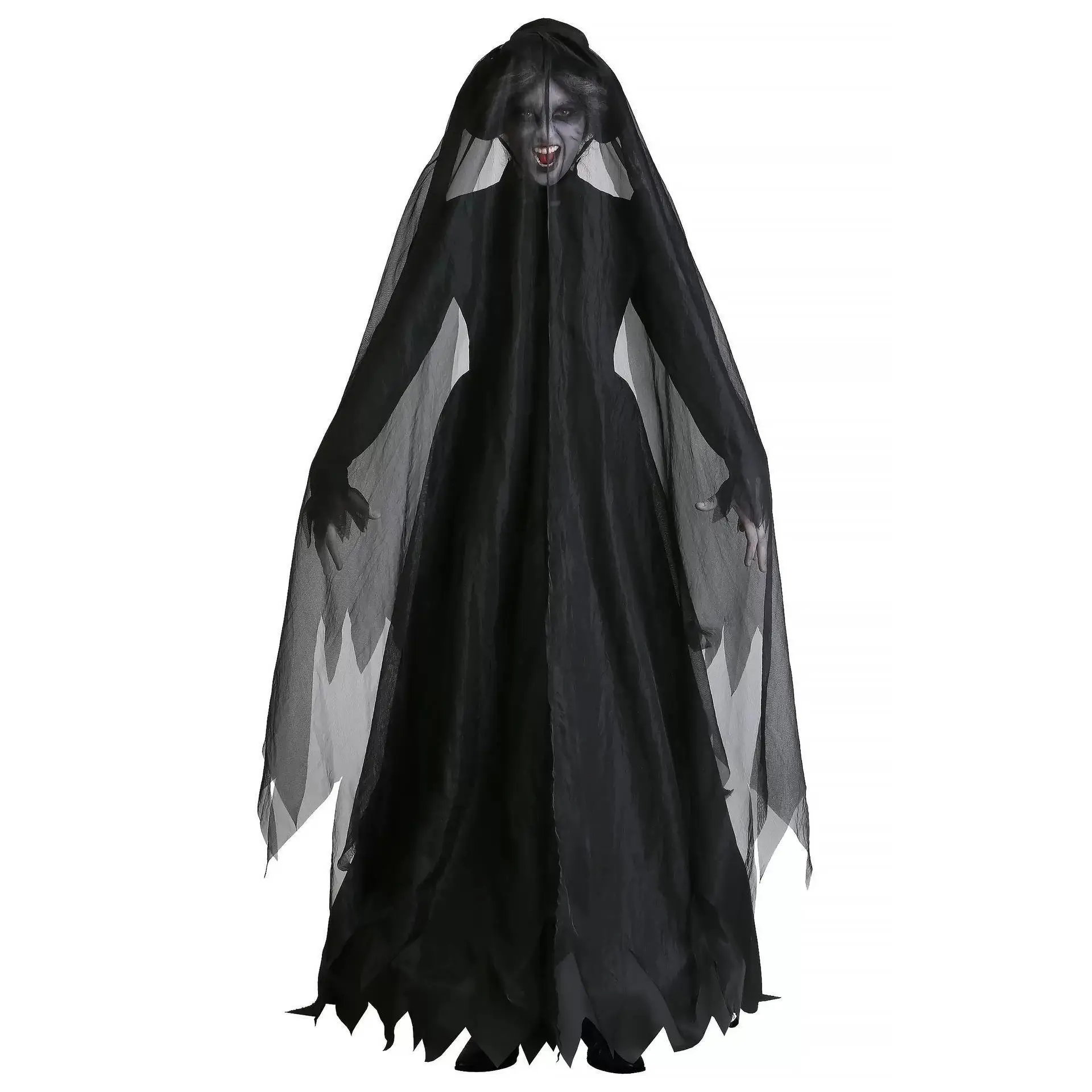2025 Halloween costume ghost bride witch vampire performance game suit; horror demon costume.