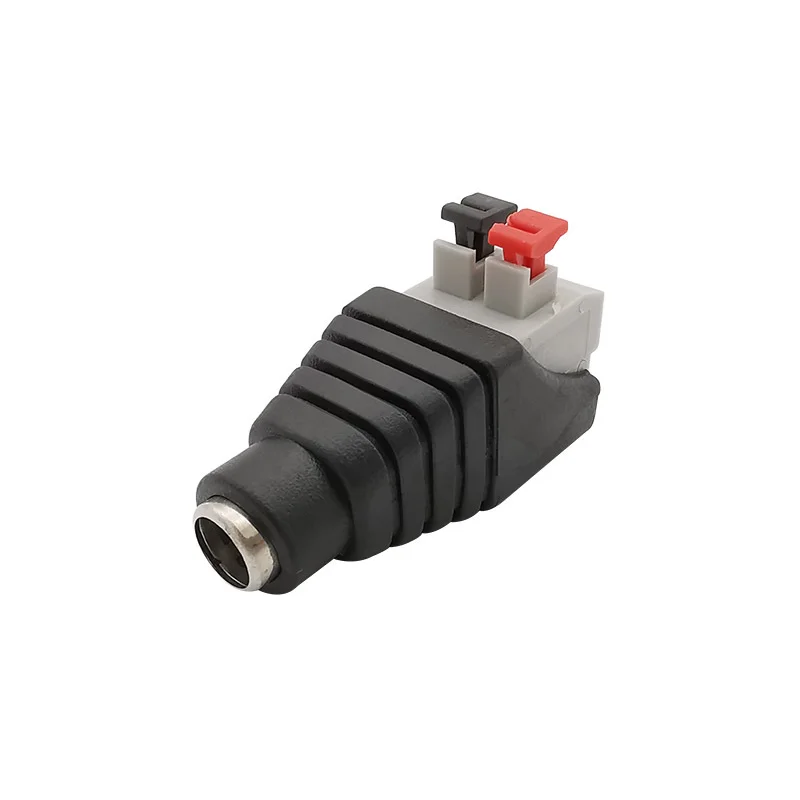 5/20/100PCS DC Male DC Female Connector 2.1*5.5mm DC Power Jack Adapter Plug Connector For CCTV Camera Single Color Led Strip