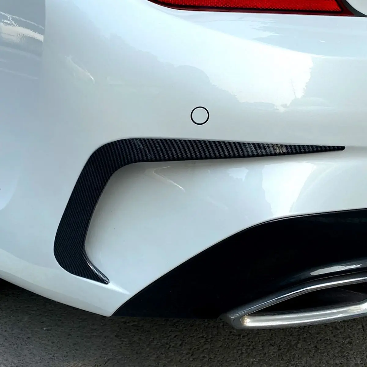 

Car Rear Bumper Side Splitter Wing Spoiler for 3 Series G20 Sport Edition 318i 320i 330i 2019-2022 Bright Black