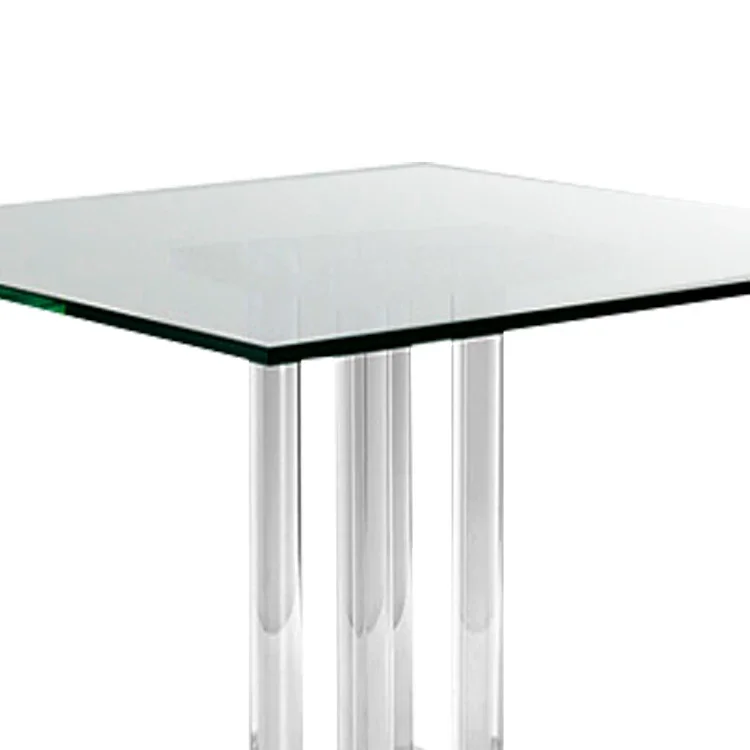 

# Living Room Furniture Contemporary Rectangular Acrylic Table Transparent Glass Dining Table