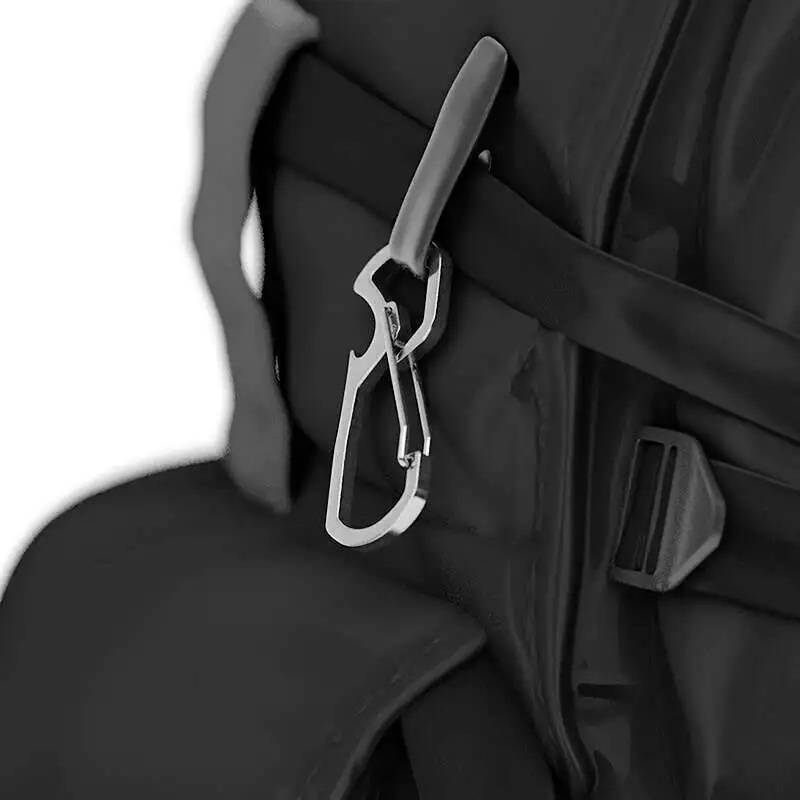 Portachiavi durevole a 3 fibbie Anello per appendere rapidamente apribottiglie Accessorio per ingranaggi Organizzatore di chiavi Design compatto Pratico clip da cintura per attrezzi