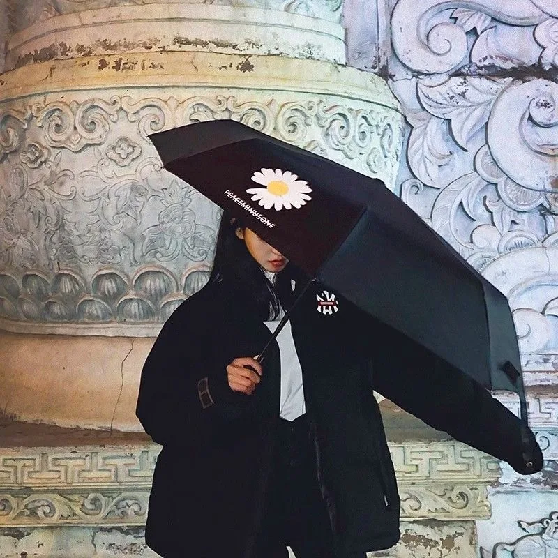 g-dragon делает сильный компань, чтобы тренд автоматических складных солнцезащитных козырьков с зонтиками «Ромашка» для защиты от дождя.