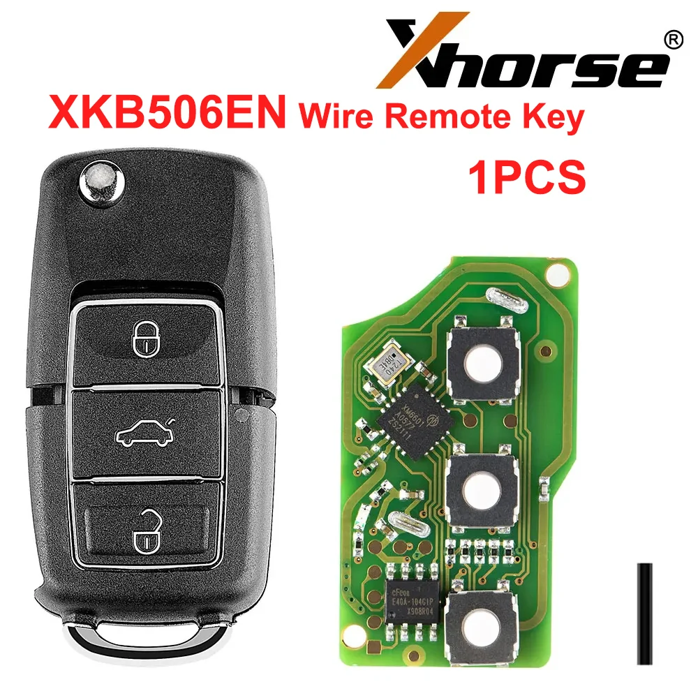 

1PCS Xhorse XKB506EN Wire Remote Key 3 Buttons Car Key Remote for VVDI VVDI2 Key Tool (English Version)