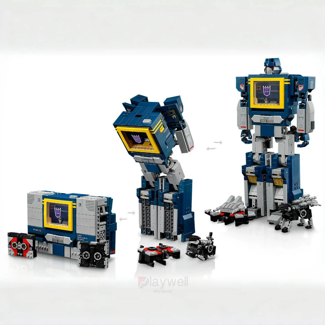 

1505pcs Block Robot Soundwave model Moc DIY children's assembled toys Various festivals Christmas gift each other