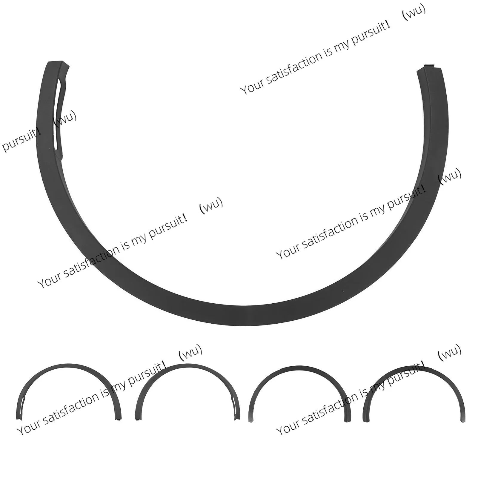 For Tesla Model Y 2020 to 2023 Car Side Wheel Molding Splash Guard Tires Eyebrow Arch Flare Moulding Lip Trim Strip Replacement