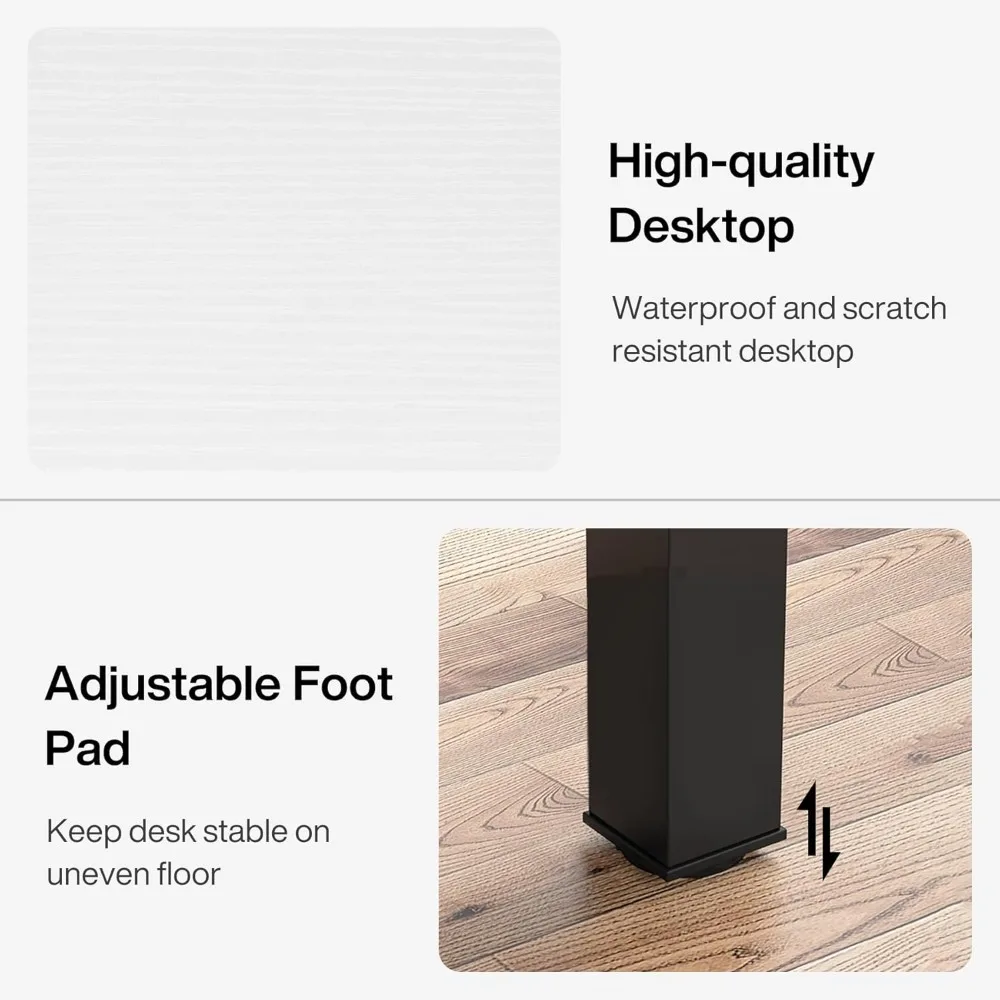 Grande mesa de reunião retangular de 78,7 polegadas para 6 a 8 pessoas, ideal para conferências comerciais e seminários