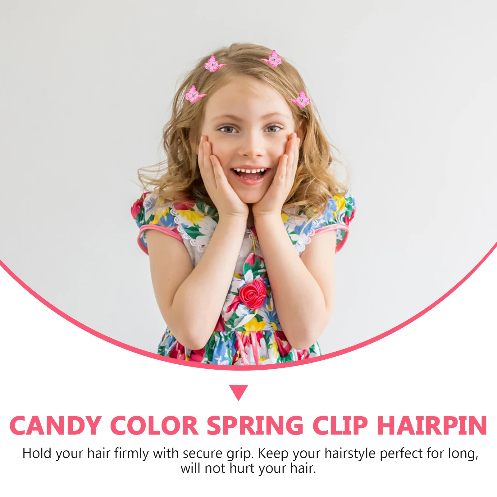 

80 Pcs Hair Clips Mixed Color Claw Accessories Women Girls Plastic Durable Firm Grip Fashion Daily Use Mini Butterfly