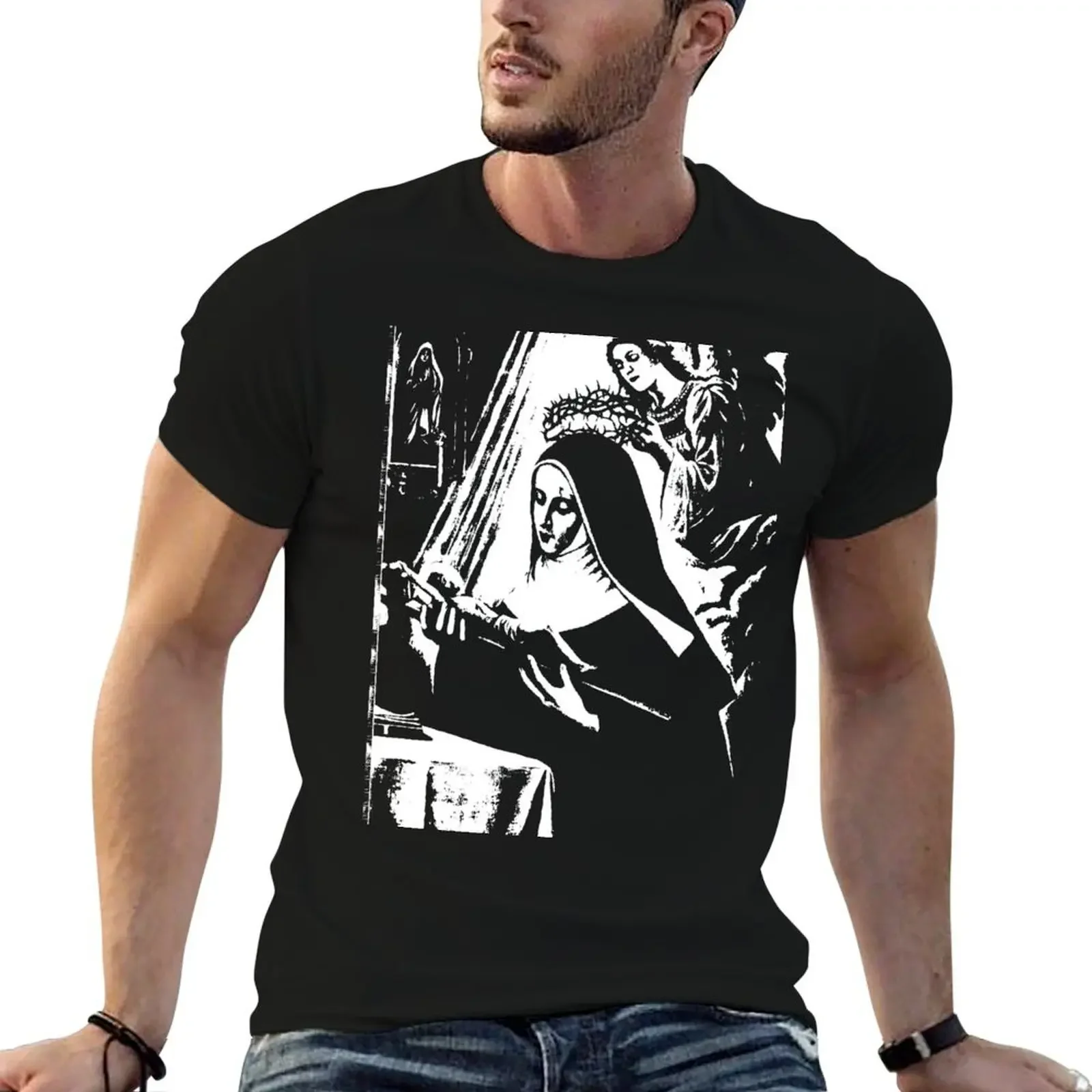 Saint Rita of Cascia T-Shirt anime figures heavyweights fitted t shirts for men