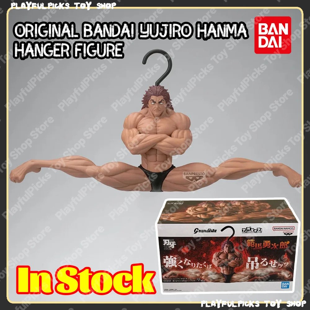 In Stock Original Bandai Baki Yujiro Hanma Hanger Prize Figure Collectible Statue Ornament Birthday Gift