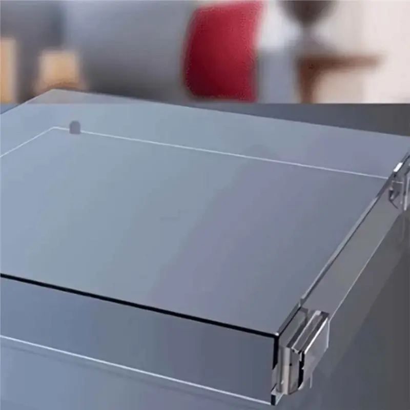 

For Audio AT-LP60X Compatible Clear Acrylic Stereo Turntable Dust Cover Replacement Part