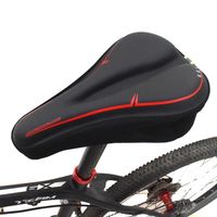 Accessories PU Leather Bicycle Saddle Cover GEL Silicone Comfortable Cycling Seat Cover Thicken Shockproof MTB Road Bike Cushion