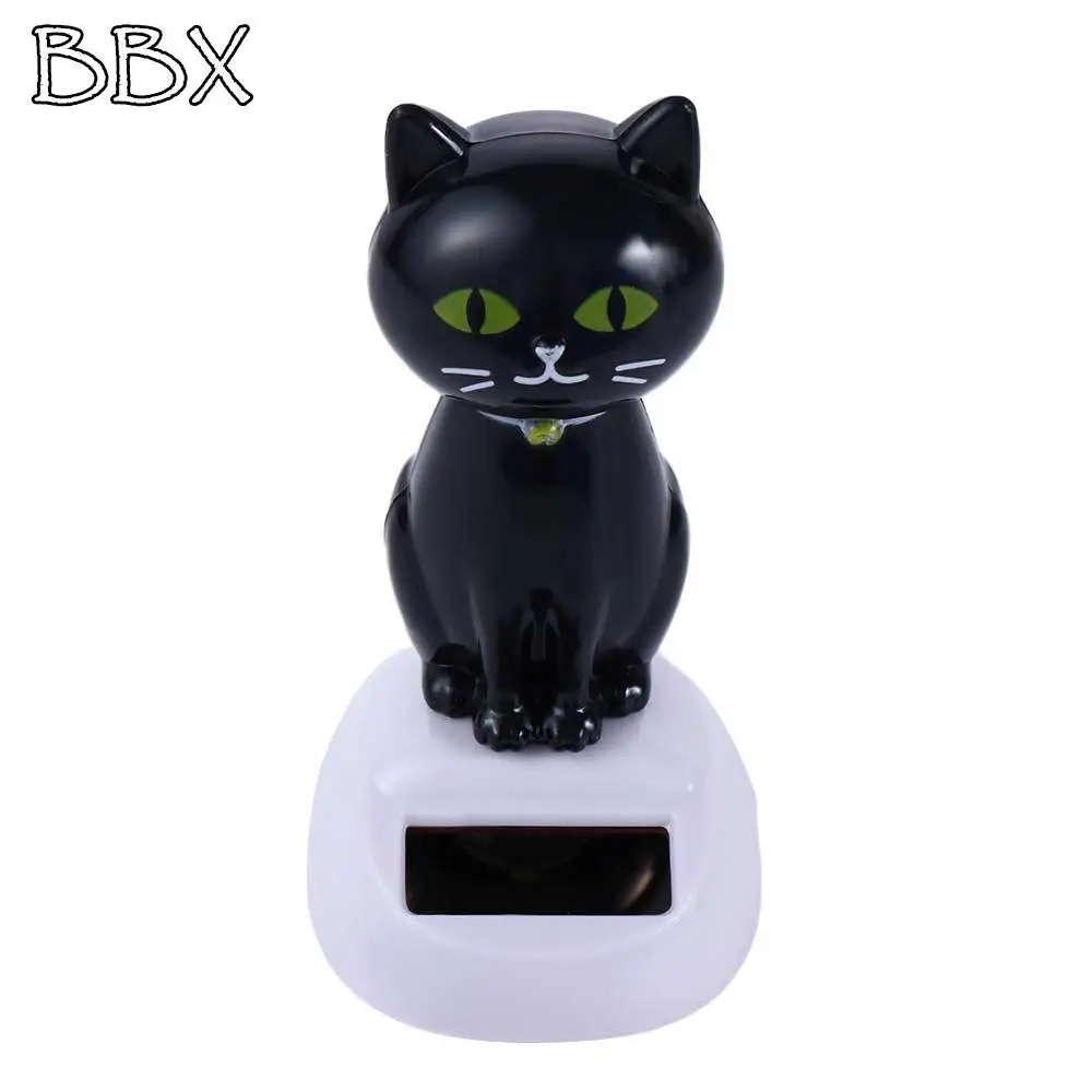 

Solar Dancing Toy Cat Statue Solar Powered Sculptures and Figurines Desk Car Room Decor Home Decorations