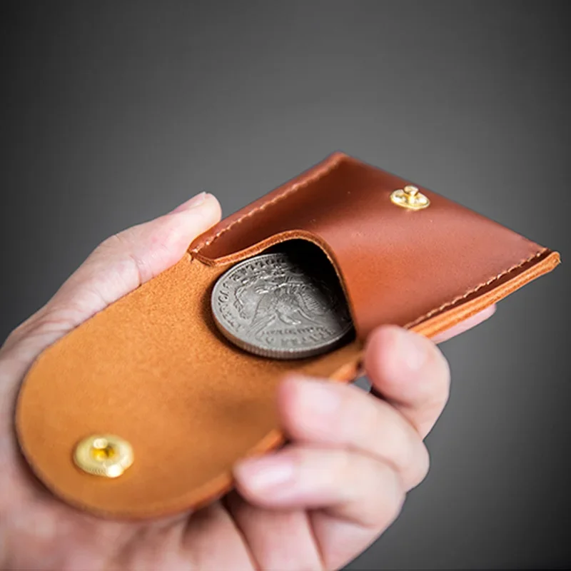 Pocket Portal (Morgan Dollar Size) Magic Tricks Leather Coin Bag Magician Tools Close Up Gimmicks Illusion Magia Accessory Props