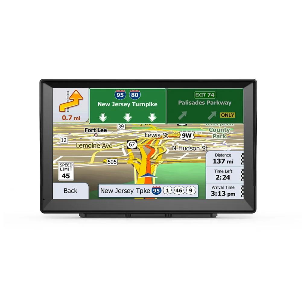 Navegador GPS de 9 pulgadas 2024 mapas sin conexión planificación de ruta inteligente actualizaciones de por vida Gps con pantalla táctil de 9 pulgadas
