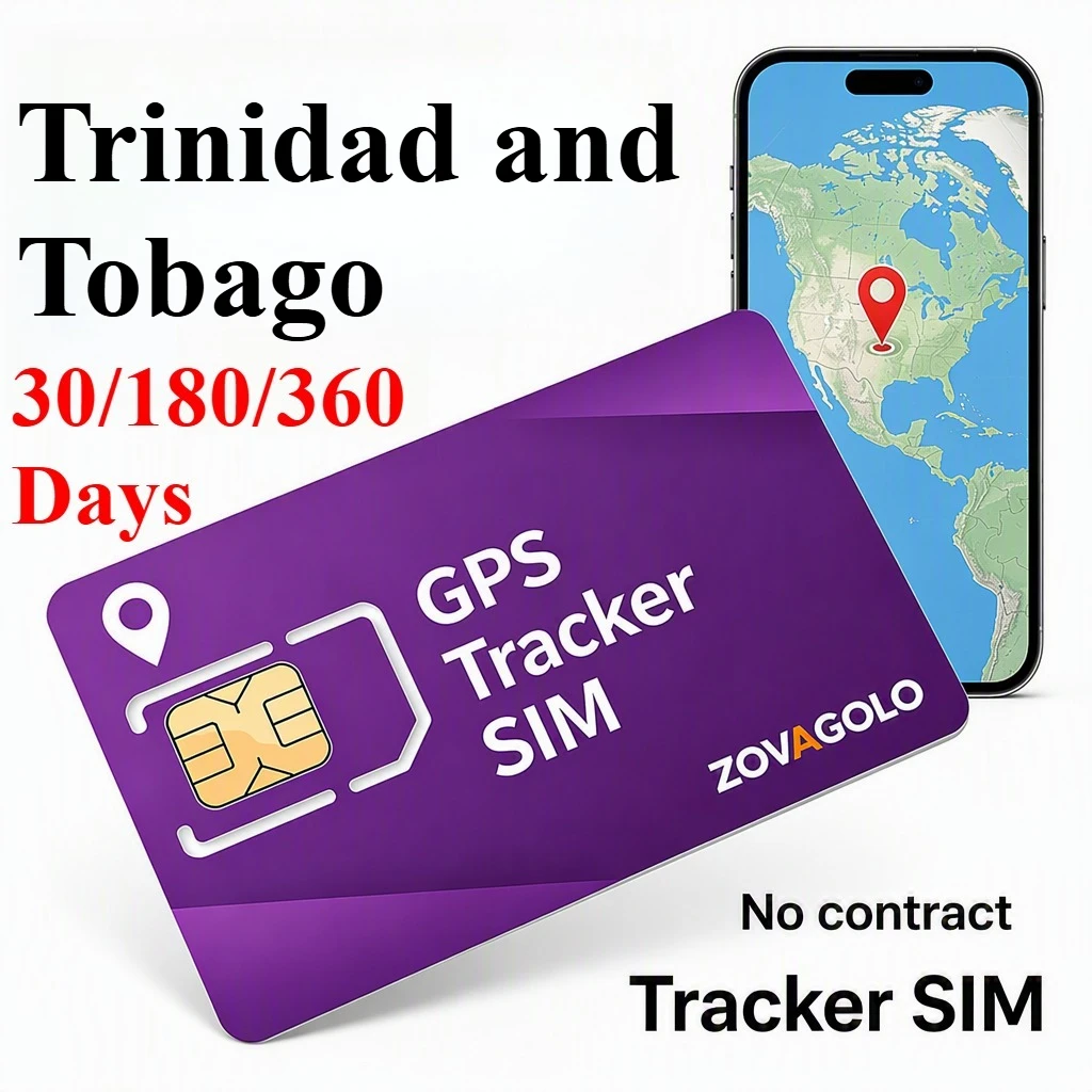 Trinidad and Tobago GPS Tracker SIM Data Only No Contract, Plans:30D30MB,180D180MB,360D360MB, Kids School Watch & Lost Locator