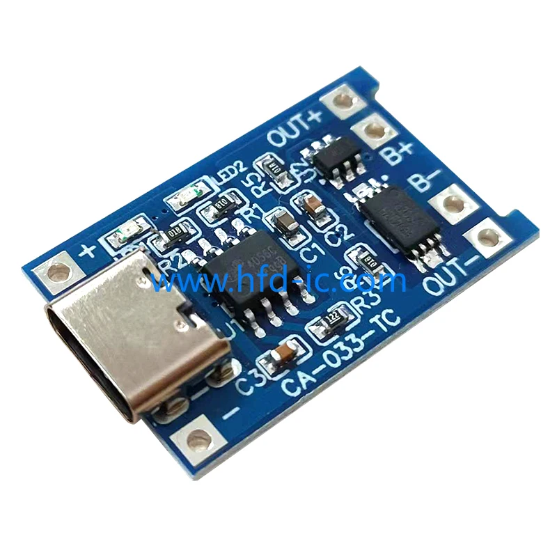 CA-033 Micro Type-c USB 5V Charging Board With Protection Dual Functions 1A Li-ion Lithium Battery Charger Module 18650 TP4056