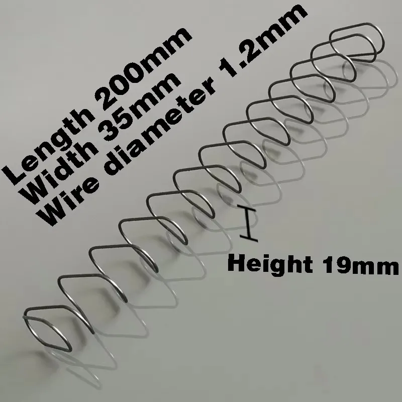 

Compression Spring Wire Diameter 1.2mm Flat rectangular Spring Steel Length 200mm Accessorie