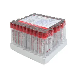 100pcs Veterinary Vacuum Blood Collection  No Additives PRF Tube Lab Consumables 5ml 10ml Plain Tube Sterile Blood Test Tubes