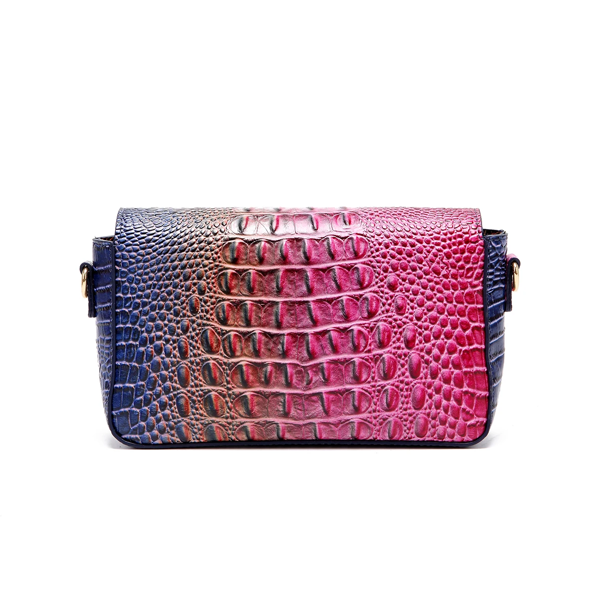 Colorful crocodile pattern classic lock buckle autumn and winter new product crossbody shoulder bag small square bag