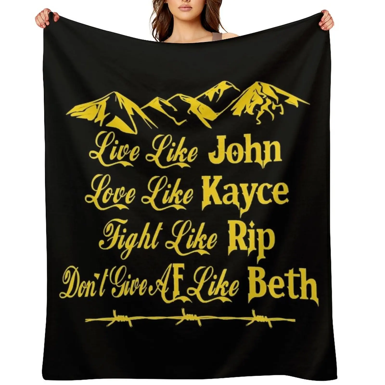 

Yellow-stone Dut-ton Ranch Throw Blanket for babies Tourist Polar Plush Blankets