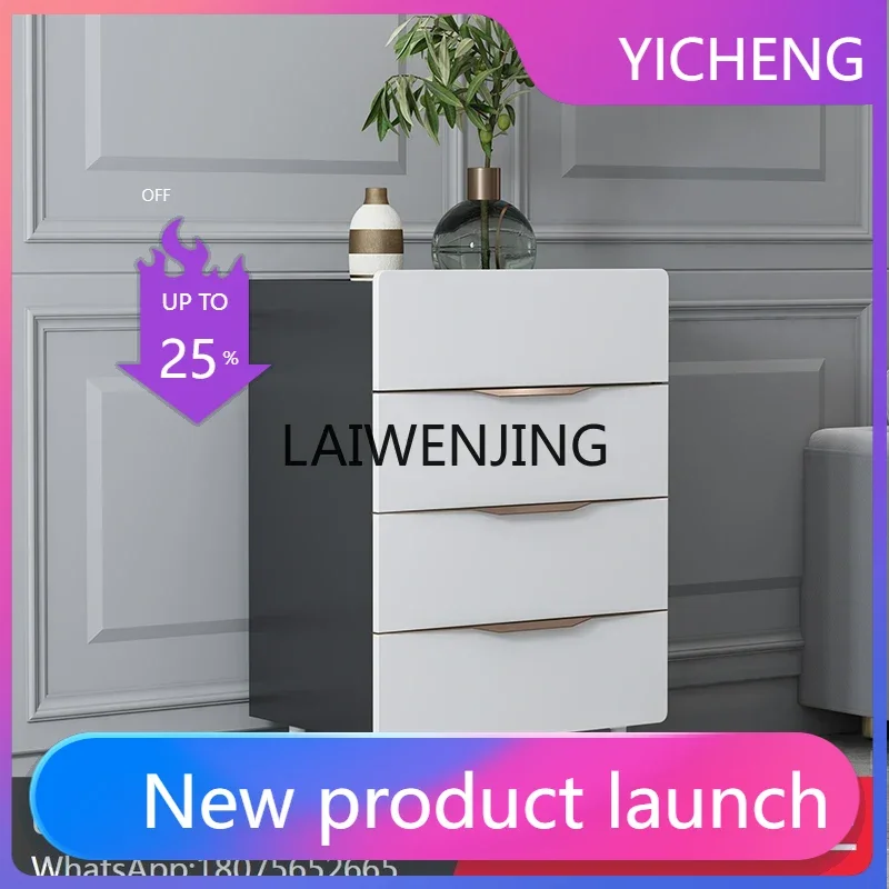 

LYY new chest cabinet household living room multi-drawer locker
