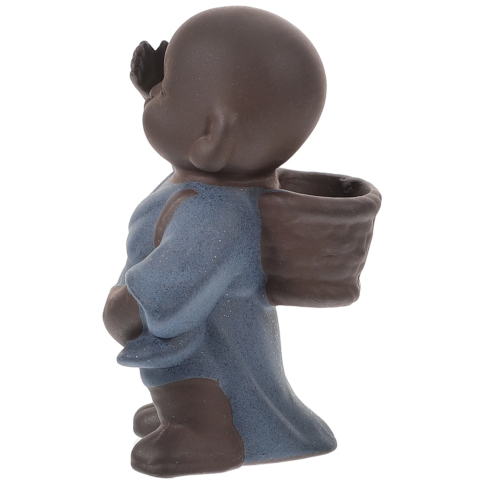 

Ceramic Desktop Ornaments Figurines Tea Pet Statue Mini Ceramics Decoration Crafts Cute Little Monks