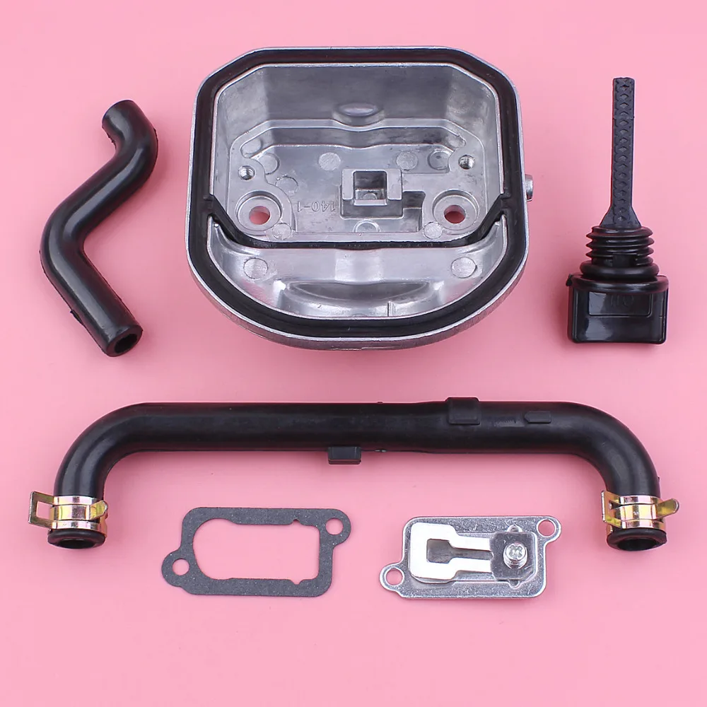 กระบอกฝาครอบน้ำมันหล่อลื่น Breather Hose Outlet วาล์วปะเก็นสำหรับ Honda GX35 GX 35เครื่องตัดหญ้าอะไหล่เครื่องยนต์ส่วน