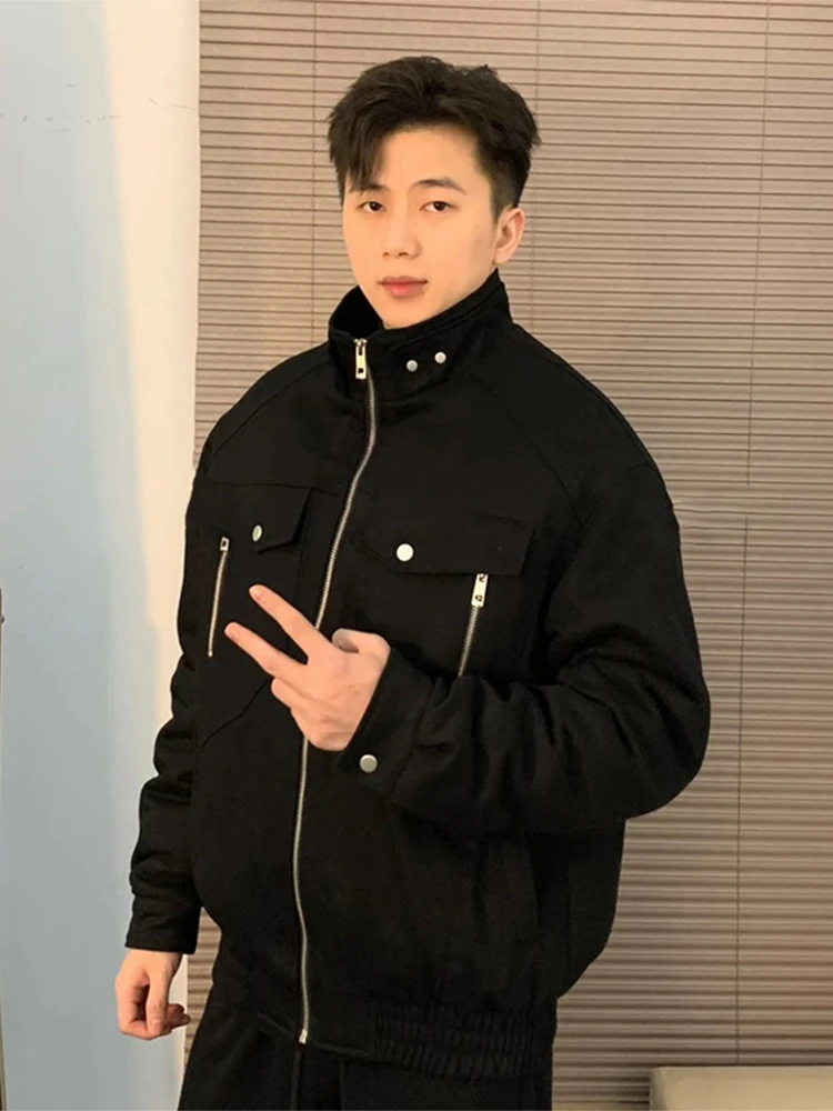 

Limited Edition Snake Year Hawk Jaet Men's Winter Trendy American High Street Waed Canvas Harrington Jaet Cotton Clothes