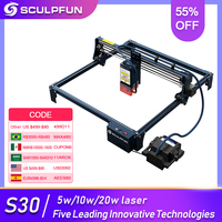 SCULPFUN S30 pro max S30 PRO S30 5w 10w 20W Laser Engraver Cutter with Automatic Air-assist DIY Desktop Laser Engraving Machine