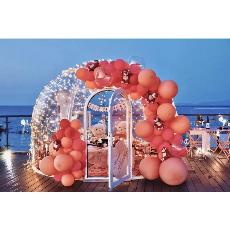 Modern Design Bubble Room Transparent Bubble Container House Outdoor Spherical Polycarbonate Starry Sky Room Folding House