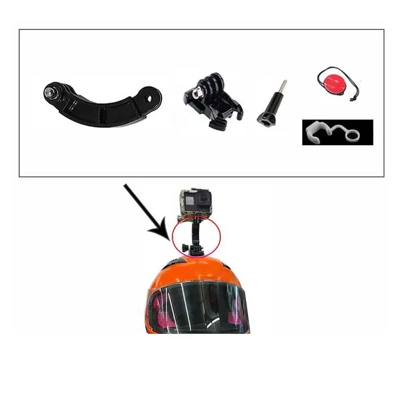 33 in 1 Helmet Extension Arm 3 Ways Motorcycle Helmet Bracket Adjustable rod set For GoPro Hero 8 7 6 5 4 Dji Osmo Action Camera
