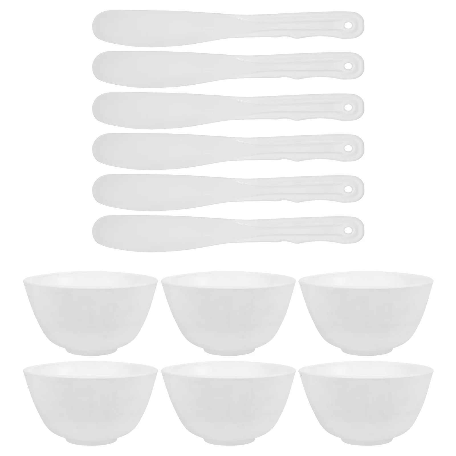 1 Juego de tazón para mezclar mascarillas faciales, juego de herramientas de máscara DIY de silicona para una fácil aplicación de cuidado de la piel y preparación de aceite para el cabello